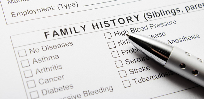 Why is medical history of the family important for an insurer?